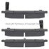 1003-1157C by MPA ELECTRICAL - Quality-Built Disc Brake Pad Set - Black Series, Ceramic, with Hardware