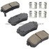 1003-1157C by MPA ELECTRICAL - Quality-Built Disc Brake Pad Set - Black Series, Ceramic, with Hardware