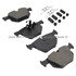 1003-1170M by MPA ELECTRICAL - Quality-Built Disc Brake Pad Set - Black Series, Semi-Metallic, with Hardware