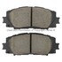 1003-1184AC by MPA ELECTRICAL - Quality-Built Disc Brake Pad Set - Black Series, Ceramic, with Hardware