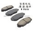 1003-1211C by MPA ELECTRICAL - Quality-Built Disc Brake Pad Set - Black Series, Ceramic, with Hardware