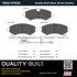 1003-0753C by MPA ELECTRICAL - Quality-Built Black Series Ceramic Brake Pads w/ Hardware