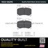 1003-0629C by MPA ELECTRICAL - Quality-Built Black Series Ceramic Brake Pads w/ Hardware