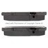 1003-0874C by MPA ELECTRICAL - Quality-Built Black Series Ceramic Brake Pads w/ Hardware