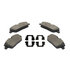 1003-1308AM by MPA ELECTRICAL - Quality-Built Black Series Semi-Metallic Brake Pads w/ Hardware