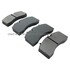 1003-1369M by MPA ELECTRICAL - Quality-Built Disc Brake Pad Set - Black Series, Semi-Metallic, with Hardware