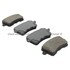 1003-1386AM by MPA ELECTRICAL - Quality-Built Disc Brake Pad Set - Black Series, Semi-Metallic, with Hardware