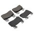 1003-1474AM by MPA ELECTRICAL - Quality-Built Disc Brake Pad Set - Black Series, Semi-Metallic, with Hardware