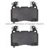 1003-1474AM by MPA ELECTRICAL - Quality-Built Disc Brake Pad Set - Black Series, Semi-Metallic, with Hardware