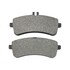 1003-1681AM by MPA ELECTRICAL - Quality-Built Disc Brake Pad Set - Black Series, Semi-Metallic, with Hardware