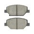 1003-1886C by MPA ELECTRICAL - Quality-Built Disc Brake Pad Set - Black Series, Ceramic, with Hardware