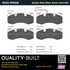 1003-1990M by MPA ELECTRICAL - Quality-Built Disc Brake Pad, Black Series, Semi-Metallic