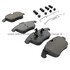 1003-1241M by MPA ELECTRICAL - Quality-Built Disc Brake Pad Set - Black Series, Semi-Metallic, with Hardware