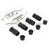 1003-1267C by MPA ELECTRICAL - Quality-Built Disc Brake Pad Set - Black Series, Ceramic, with Hardware