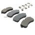 1003-1268M by MPA ELECTRICAL - Quality-Built Disc Brake Pad Set - Black Series, Semi-Metallic, with Hardware