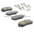 1003-1281C by MPA ELECTRICAL - Quality-Built Disc Brake Pad Set - Black Series, Ceramic, with Hardware