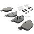 1003-1294C by MPA ELECTRICAL - Quality-Built Disc Brake Pad Set - Black Series, Ceramic, with Hardware