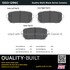 1003-1296C by MPA ELECTRICAL - Quality-Built Black Series Ceramic Brake Pads w/ Hardware