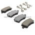 1003-1307C by MPA ELECTRICAL - Quality-Built Disc Brake Pad Set - Black Series, Ceramic, with Hardware