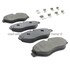 1003-1316M by MPA ELECTRICAL - Quality-Built Disc Brake Pad Set - Black Series, Semi-Metallic, with Hardware