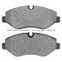 1003-1316M by MPA ELECTRICAL - Quality-Built Disc Brake Pad Set - Black Series, Semi-Metallic, with Hardware