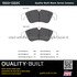 1003-1322C by MPA ELECTRICAL - Quality-Built Disc Brake Pad Set - Black Series, Ceramic, with Hardware