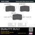 1003-1336C by MPA ELECTRICAL - Quality-Built Disc Brake Pad Set - Black Series, Ceramic, with Hardware