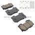 1003-1347C by MPA ELECTRICAL - Quality-Built Disc Brake Pad Set - Black Series, Ceramic, with Hardware