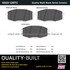 1003-1397C by MPA ELECTRICAL - Quality-Built Disc Brake Pad Set - Black Series, Ceramic, with Hardware