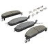 1003-1400M by MPA ELECTRICAL - Quality-Built Disc Brake Pad Set - Black Series, Semi-Metallic, with Hardware