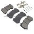 1003-1405AM by MPA ELECTRICAL - Quality-Built Disc Brake Pad Set - Black Series, Semi-Metallic, with Hardware