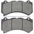 1003-1405M by MPA ELECTRICAL - Quality-Built Disc Brake Pad Set - Black Series, Semi-Metallic, with Hardware