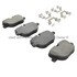 1003-1427M by MPA ELECTRICAL - Quality-Built Disc Brake Pad Set - Black Series, Semi-Metallic, with Hardware