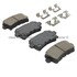 1003-1430AC by MPA ELECTRICAL - Quality-Built Disc Brake Pad Set - Black Series, Ceramic, with Hardware