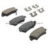 1003-1445C by MPA ELECTRICAL - Quality-Built Disc Brake Pad Set - Black Series, Ceramic, with Hardware