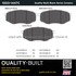 1003-1447C by MPA ELECTRICAL - Quality-Built Disc Brake Pad Set - Black Series, Ceramic, with Hardware