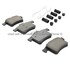 1003-1449M by MPA ELECTRICAL - Quality-Built Disc Brake Pad Set - Black Series, Semi-Metallic, with Hardware