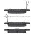 1003-1451C by MPA ELECTRICAL - Quality-Built Disc Brake Pad Set - Black Series, Ceramic, with Hardware