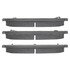 1003-1467C by MPA ELECTRICAL - Quality-Built Disc Brake Pad Set - Black Series, Ceramic, with Hardware