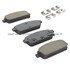 1003-1468C by MPA ELECTRICAL - Quality-Built Disc Brake Pad Set - Black Series, Ceramic, with Hardware