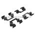 1003-1473C by MPA ELECTRICAL - Quality-Built Disc Brake Pad Set - Black Series, Ceramic, with Hardware