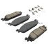 1003-1508C by MPA ELECTRICAL - Quality-Built Disc Brake Pad Set - Black Series, Ceramic, with Hardware