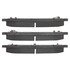 1003-1522C by MPA ELECTRICAL - Quality-Built Disc Brake Pad Set - Black Series, Ceramic, with Hardware