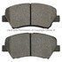 1003-1543AM by MPA ELECTRICAL - Quality-Built Black Series Semi-Metallic Brake Pads w/ Hardware