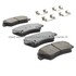 1003-1543AM by MPA ELECTRICAL - Quality-Built Black Series Semi-Metallic Brake Pads w/ Hardware