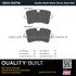 1003-1547M by MPA ELECTRICAL - Quality-Built Disc Brake Pad Set - Black Series, Semi-Metallic, with Hardware