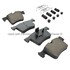 1003-1561C by MPA ELECTRICAL - Quality-Built Disc Brake Pad Set - Black Series, Ceramic, with Hardware