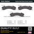 1003-1565AC by MPA ELECTRICAL - Quality-Built Disc Brake Pad Set - Black Series, Ceramic, with Hardware