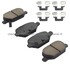 1003-1569C by MPA ELECTRICAL - Quality-Built Disc Brake Pad Set - Black Series, Ceramic, with Hardware