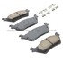 1003-1602C by MPA ELECTRICAL - Quality-Built Disc Brake Pad Set - Black Series, Ceramic, with Hardware